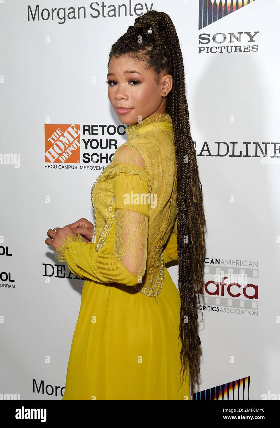 Actress Storm Reid poses at the 9th Annual African American Film