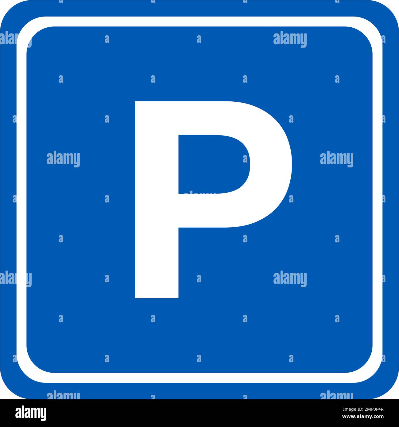 Parking available area icon. Editable vector. Stock Vector