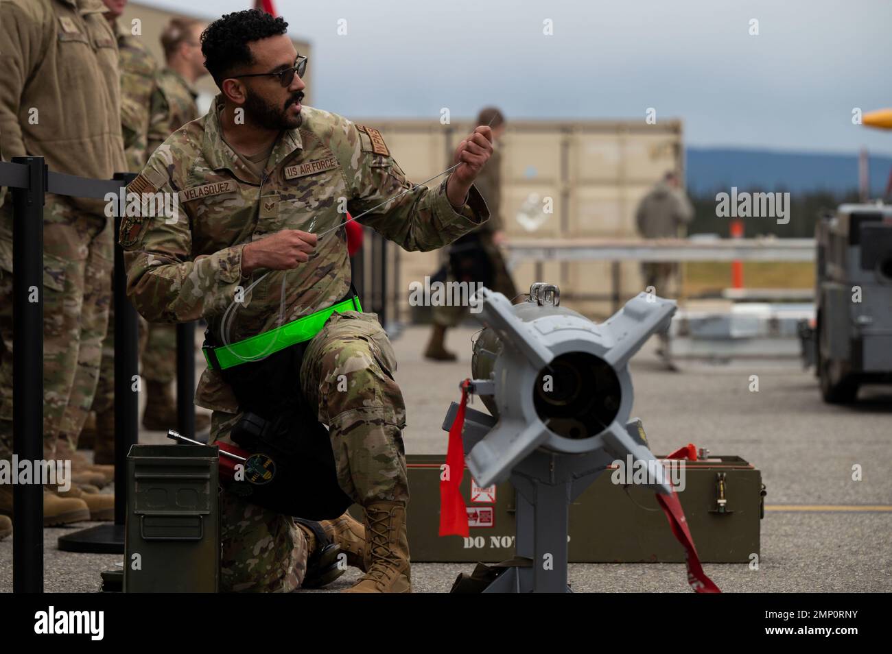 U.S. Air Force Senior Airman Jose Velasquez, a 356th Aircraft ...