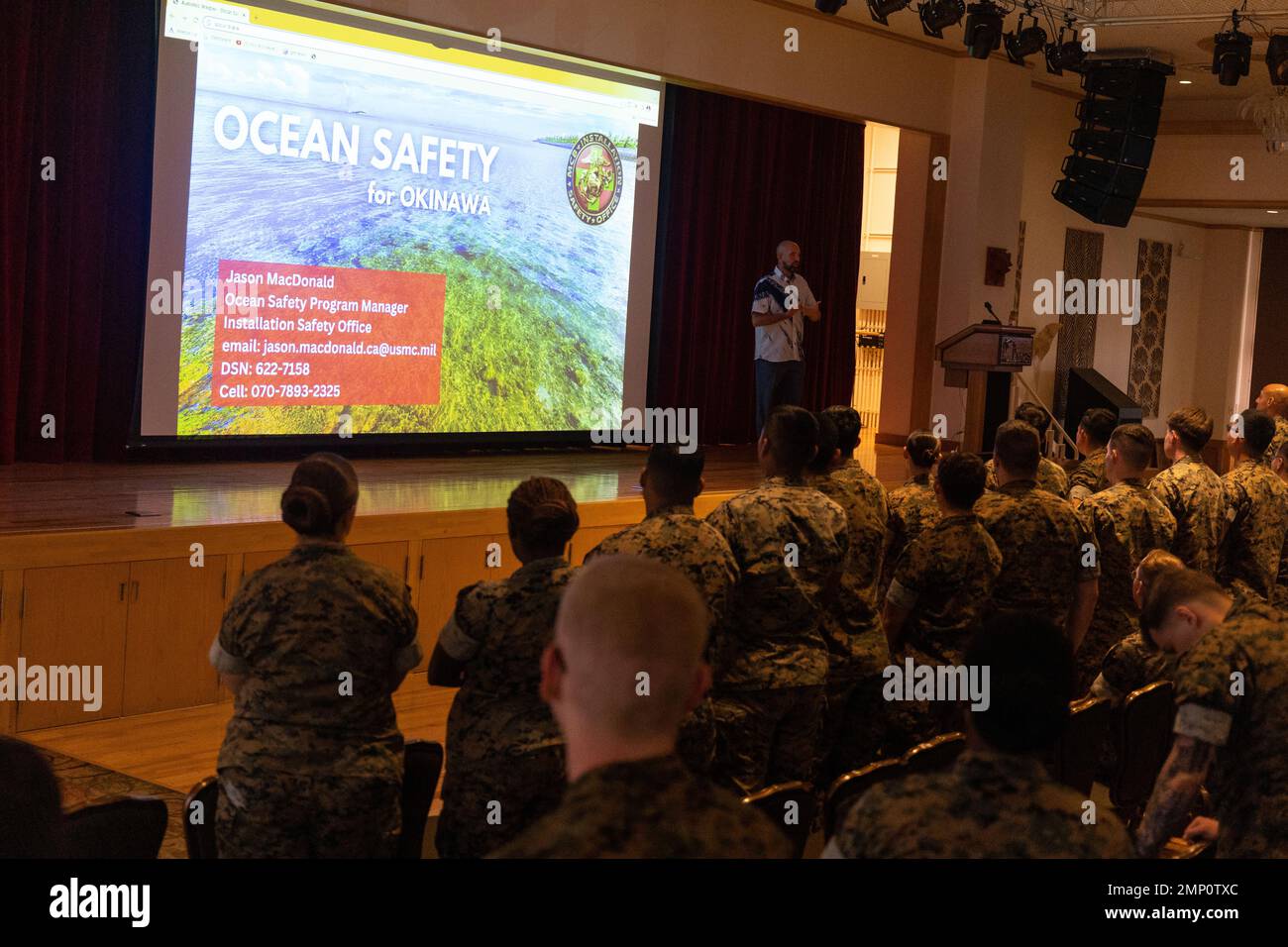 Jason MacDonald, an ocean safety program manager with Marine Corps