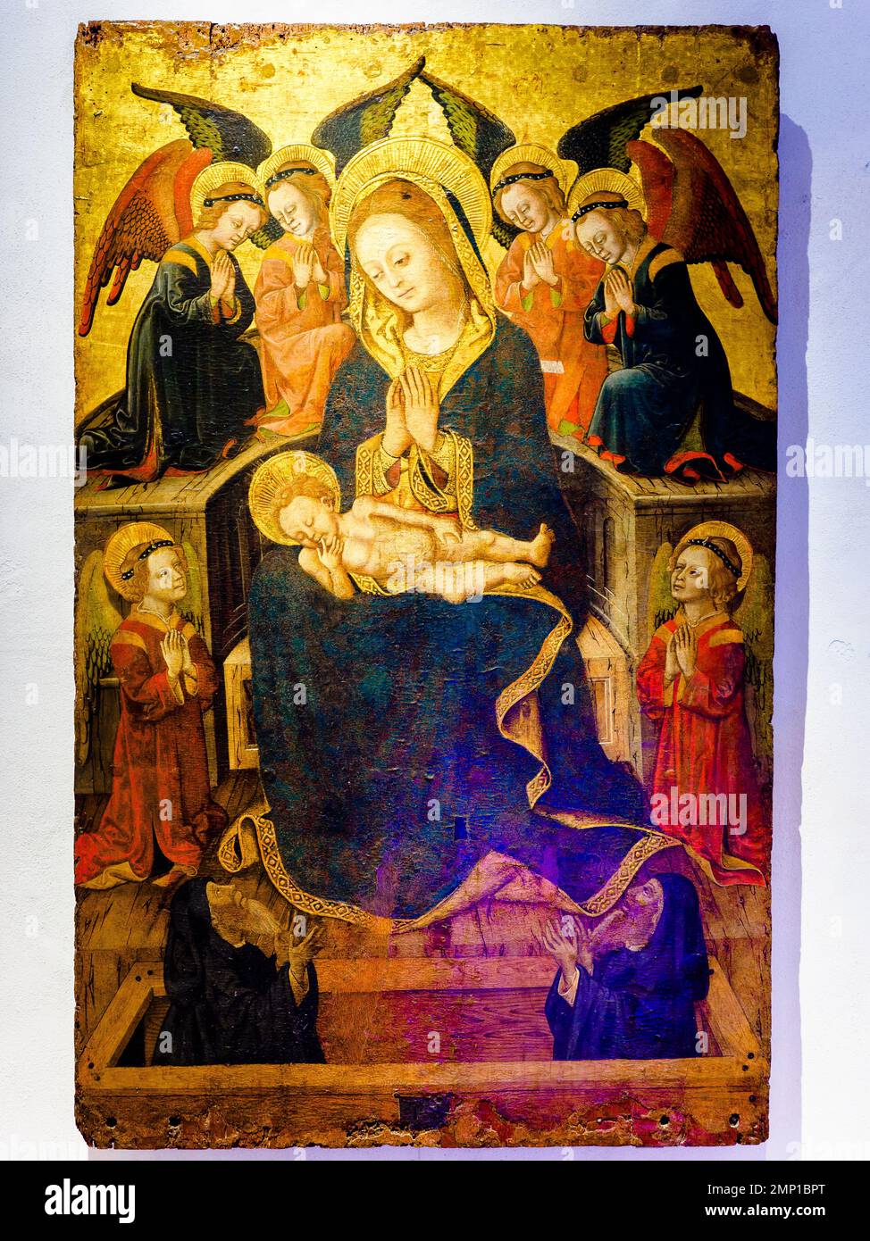 15th century madonna child angels hi-res stock photography and images ...
