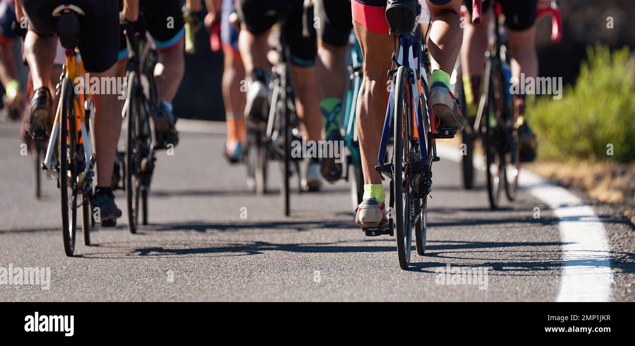 group of cyclist