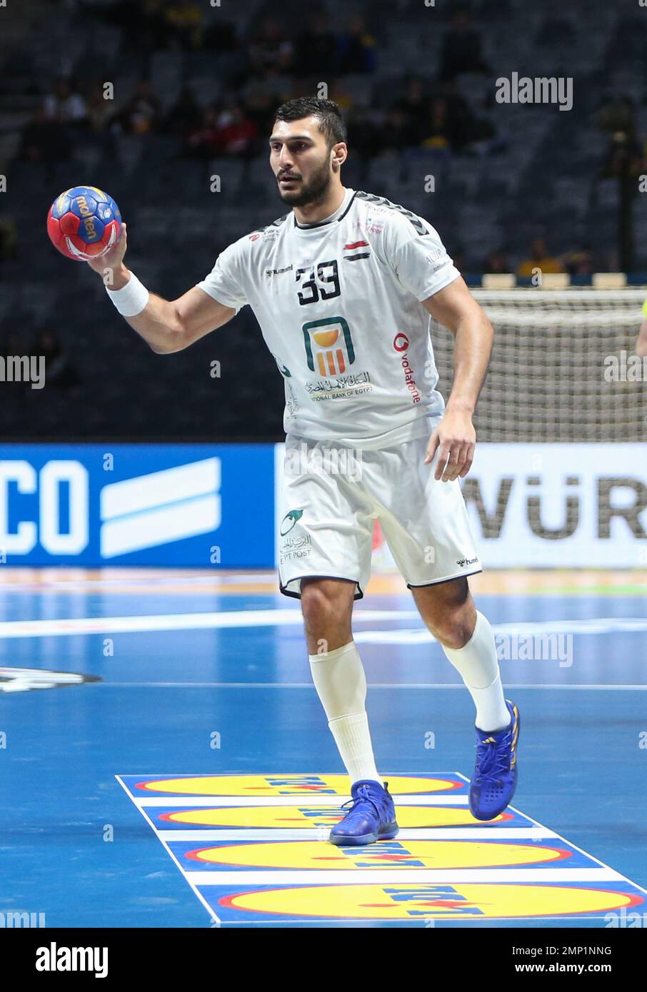 Yehia Elderaa of Egypt during the IHF Men's World Championship 2023