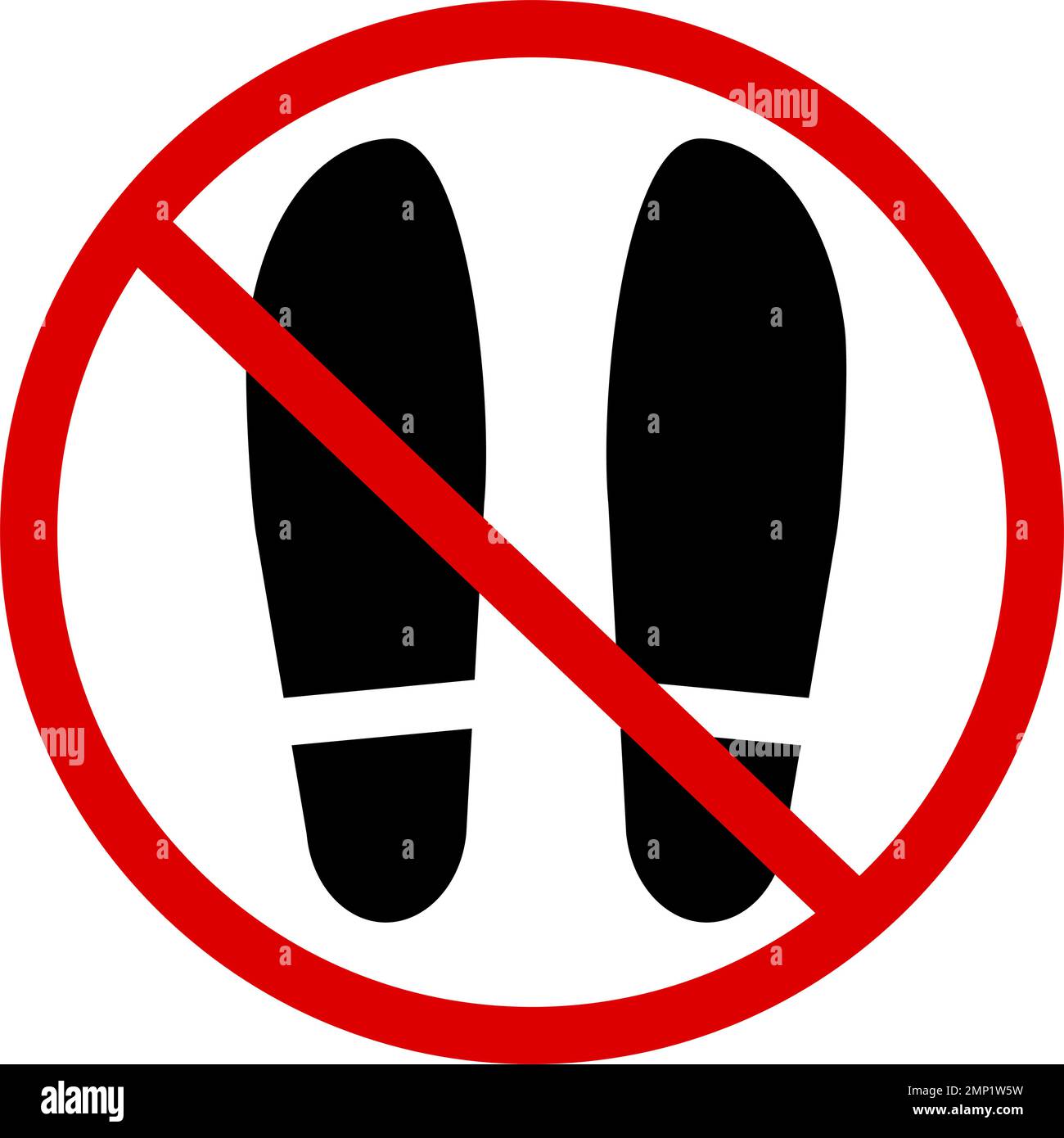 No Feet Allowed Sign