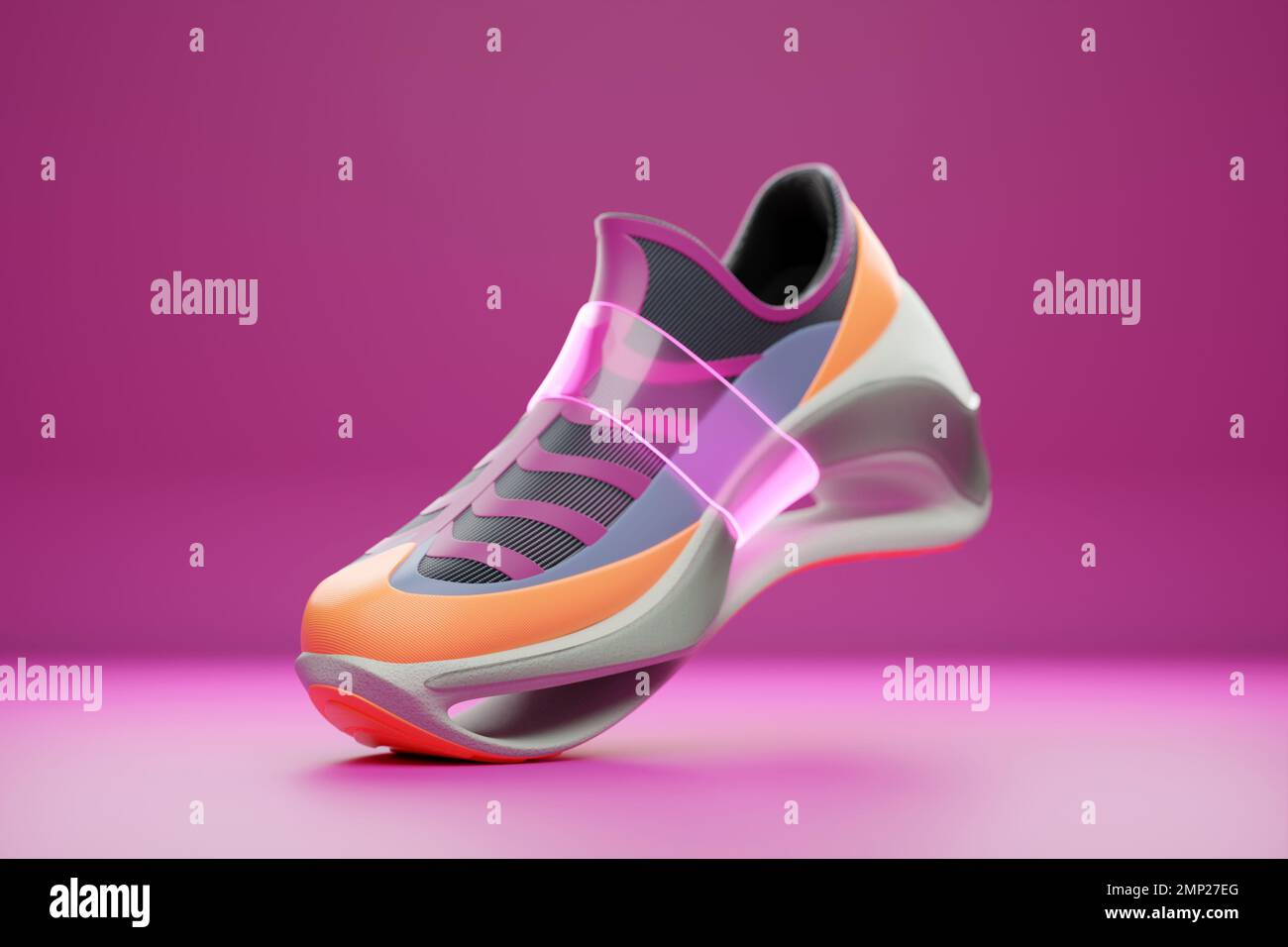 Holographic Print Women's Slip On Sneakers