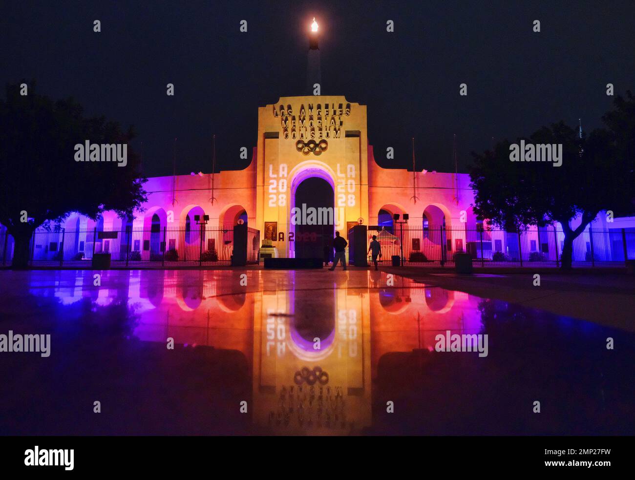 Coliseum Cauldron FILE - In this Sept. 13, 2017, file photo a blazing Olympic cauldron is ...