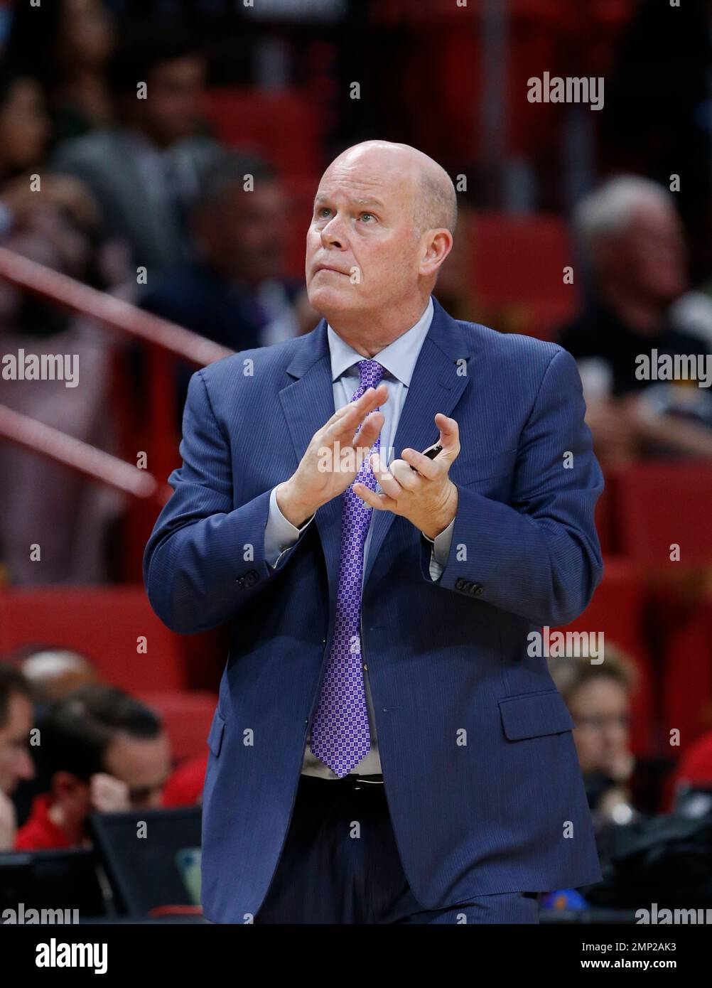 Charlotte Hornets head coach Steve Clifford is shown during the second ...