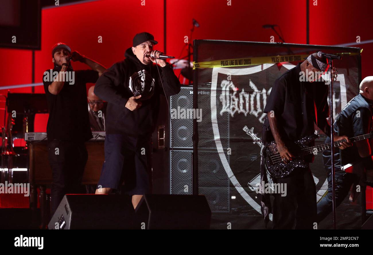 Body Count performs at the 60th annual Grammy Awards at Madison Square