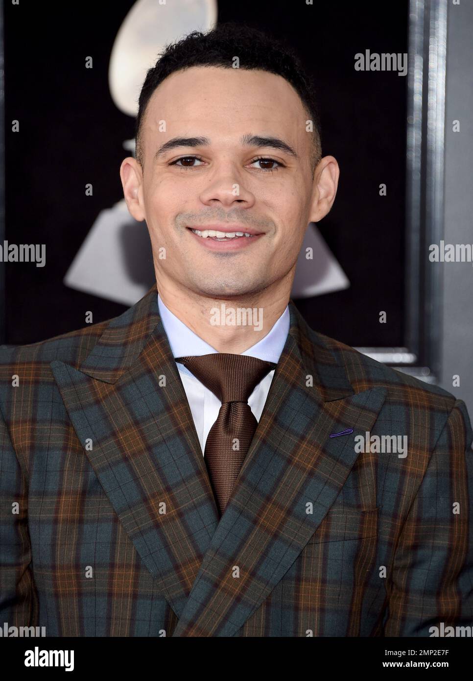 Tauren Wells arrives at the 60th annual Grammy Awards at Madison Square(05)