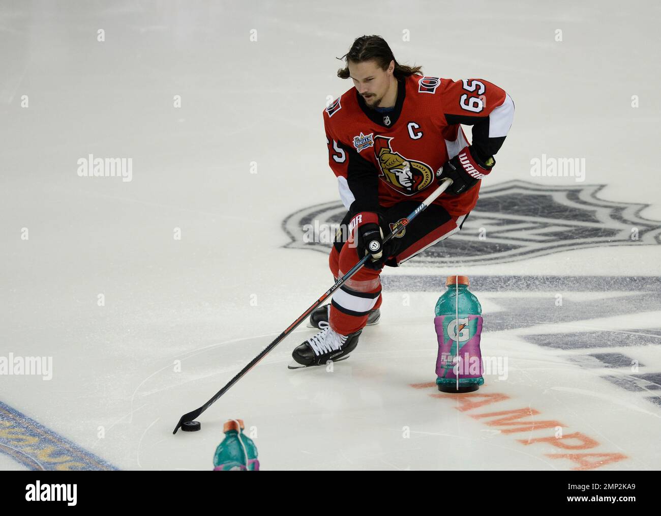 Ottawa Senators defenseman Erik Karlsson during the Skills Competition ...