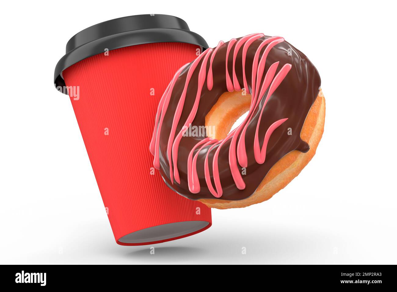 Paper coffee cup with cap for cappuccino, americano, espresso, mocha ...