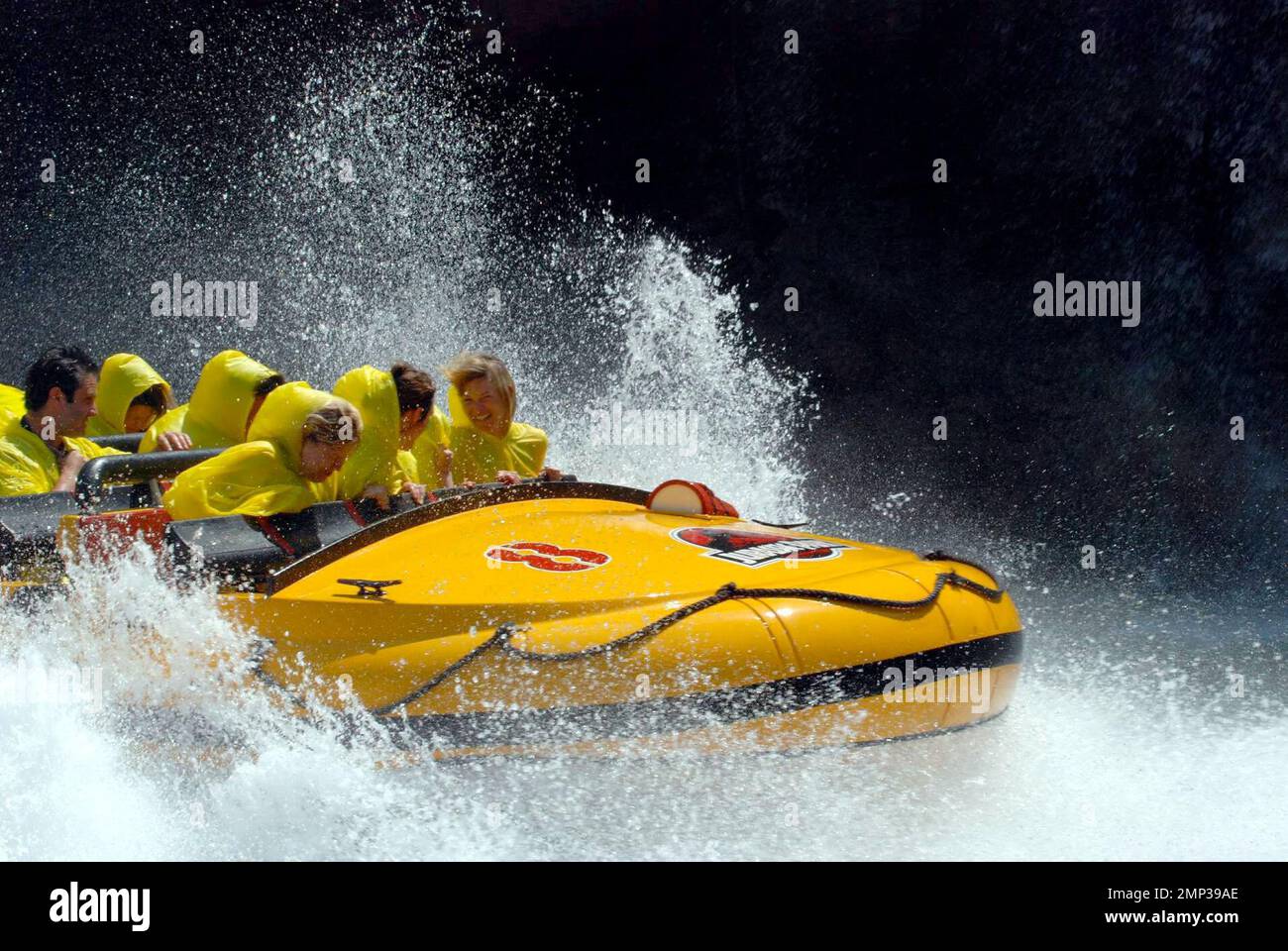 Kate Moss splashes down on "Jurassic Park the Ride" at Universal