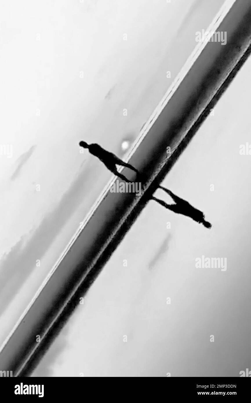 Person reflection in water Black and White Stock Photos & Images - Alamy