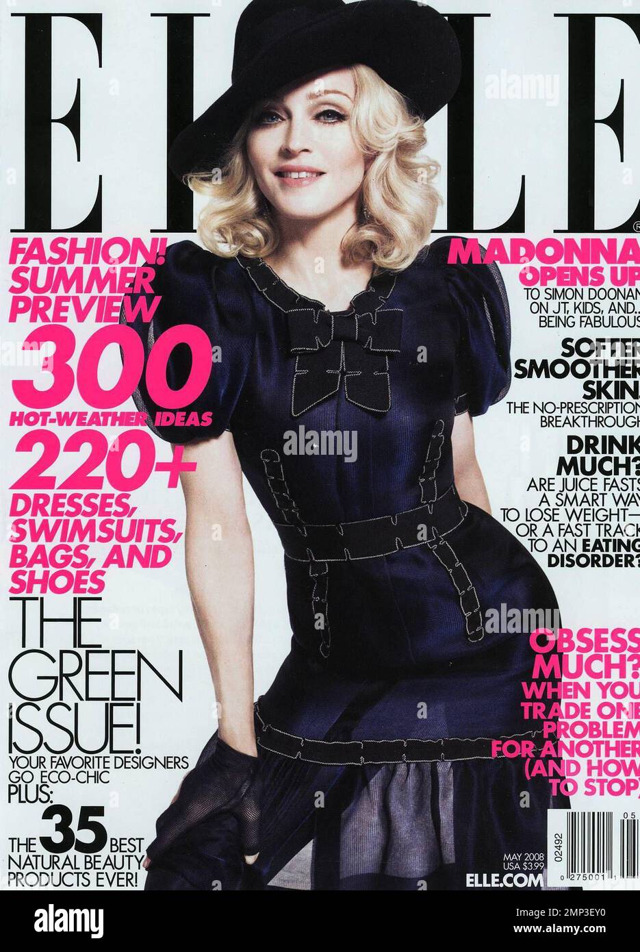 マドンナ　表紙 + 特集　ELLE Spain (2008)　スペイン雑誌 MADONNA ELLE MAGAZINE SPANISH MEGA RARE JUNE 2008 | eBay