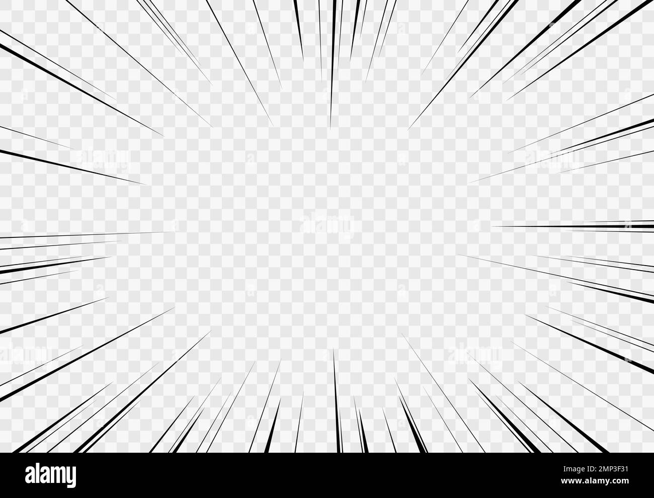Premium Vector  Manga motion radial lines with gradient anime action frame  lines abstract explosive template with speed lines on transparent  background flash explosion radial lines vector illustration