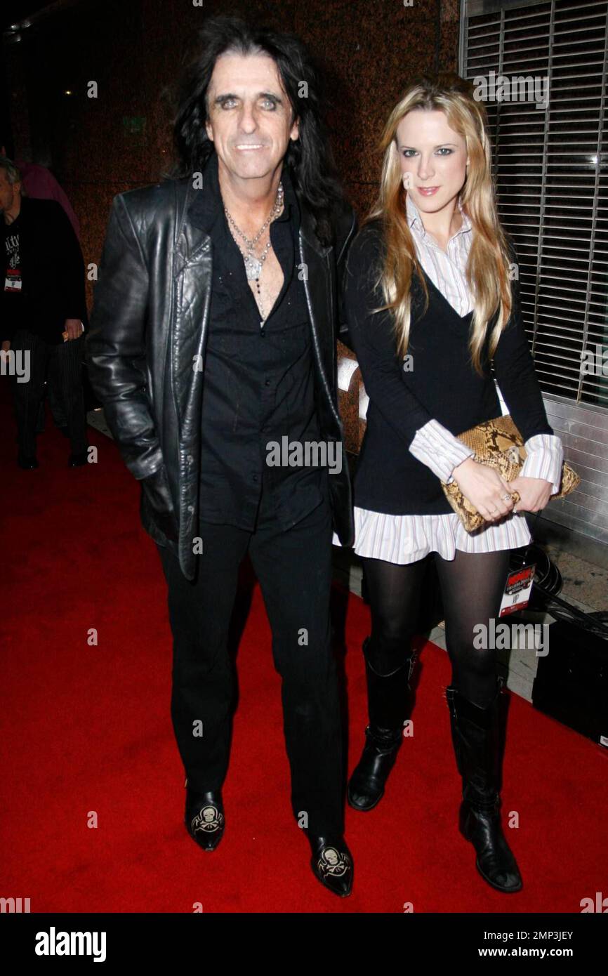 Alice Cooper and his daughter arrive at NME Awards at the El Rey ...