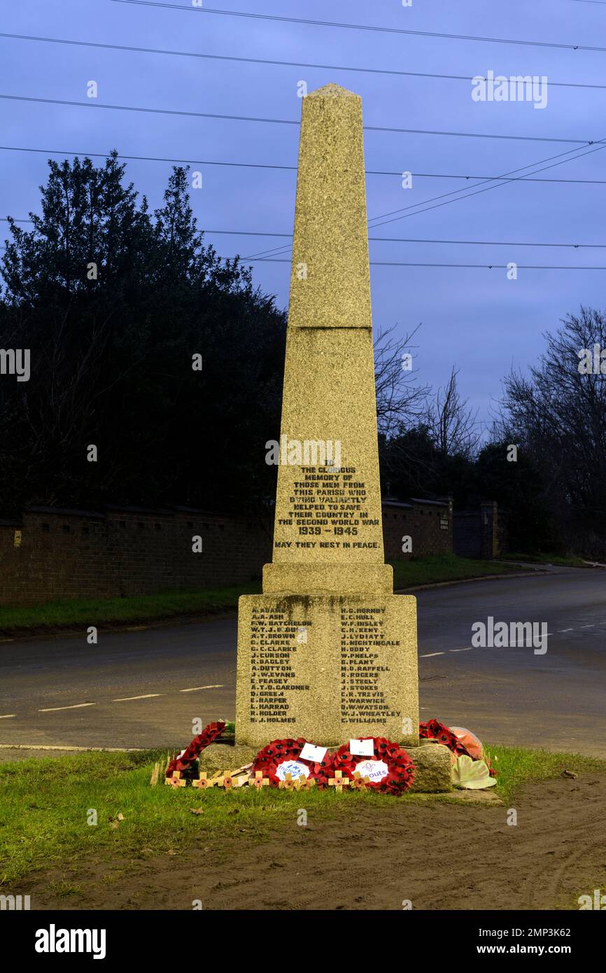 Exhall The war memorial, Exhall, near Bedworth, Warwickshire, England, UK ...