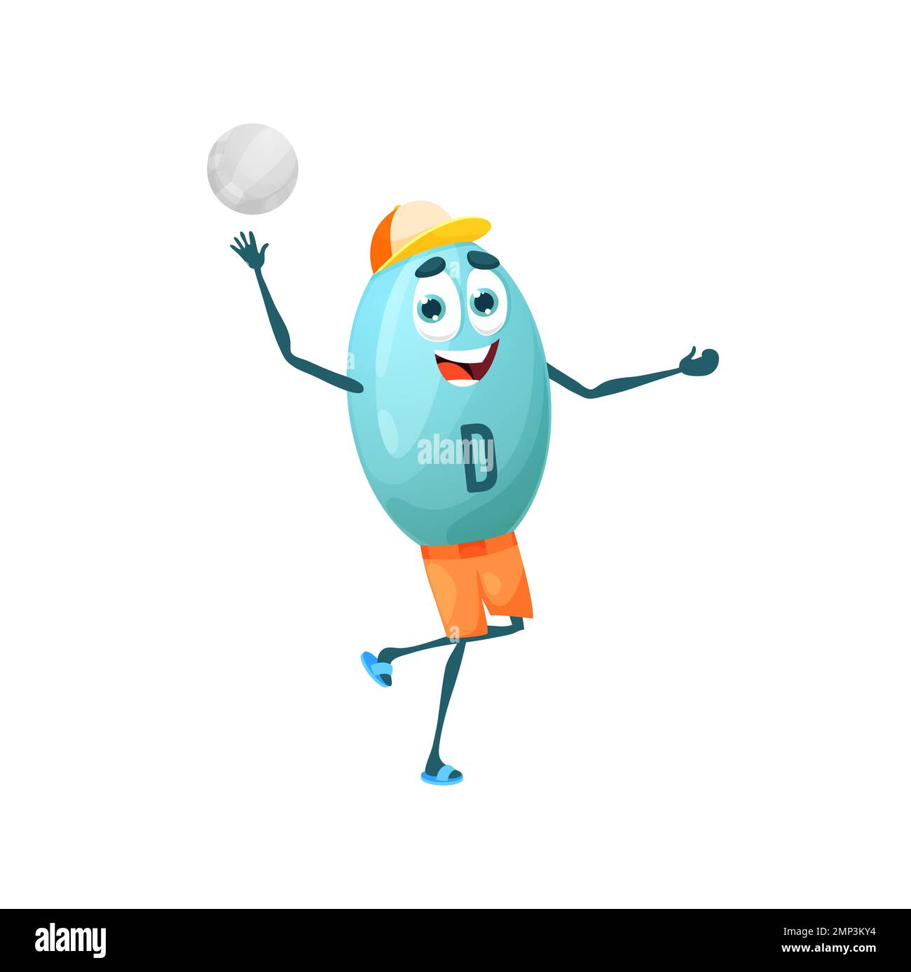 Volleyball ball face cartoon vector hi-res stock photography and images -  Alamy
