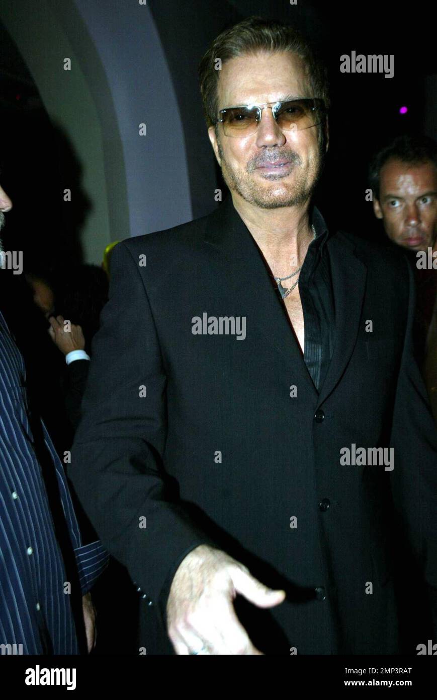 Exclusive!! Cuban singer Willy Chirino attends the release party for his new CD 'Pa' Lante' at Gem nightclub sponsored by 'Ocean Drive Espanol' and Cabana Cachasa Mojitos and Spirits. Miami, FL 6/6/08. Stock Photo