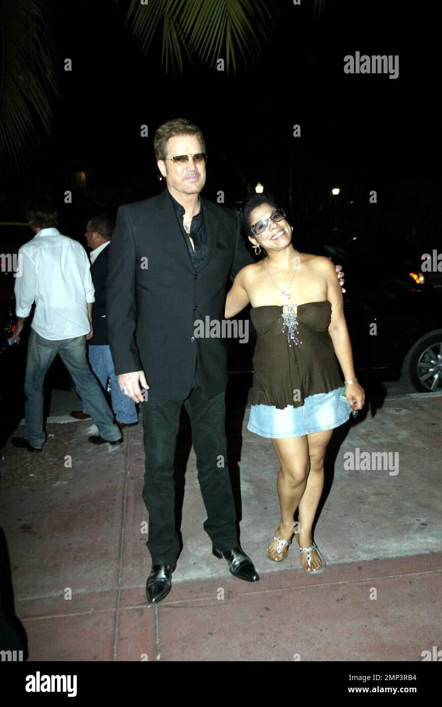 Exclusive!! Cuban singer Willy Chirino attends the release party for his new CD 'Pa' Lante' at Gem nightclub sponsored by 'Ocean Drive Espanol' and Cabana Cachasa Mojitos and Spirits. Miami, FL 6/6/08. Stock Photo