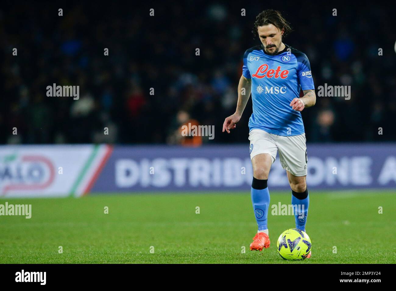 SSC Napoli's Portuguese defender Mario Rui controls the ball during the ...