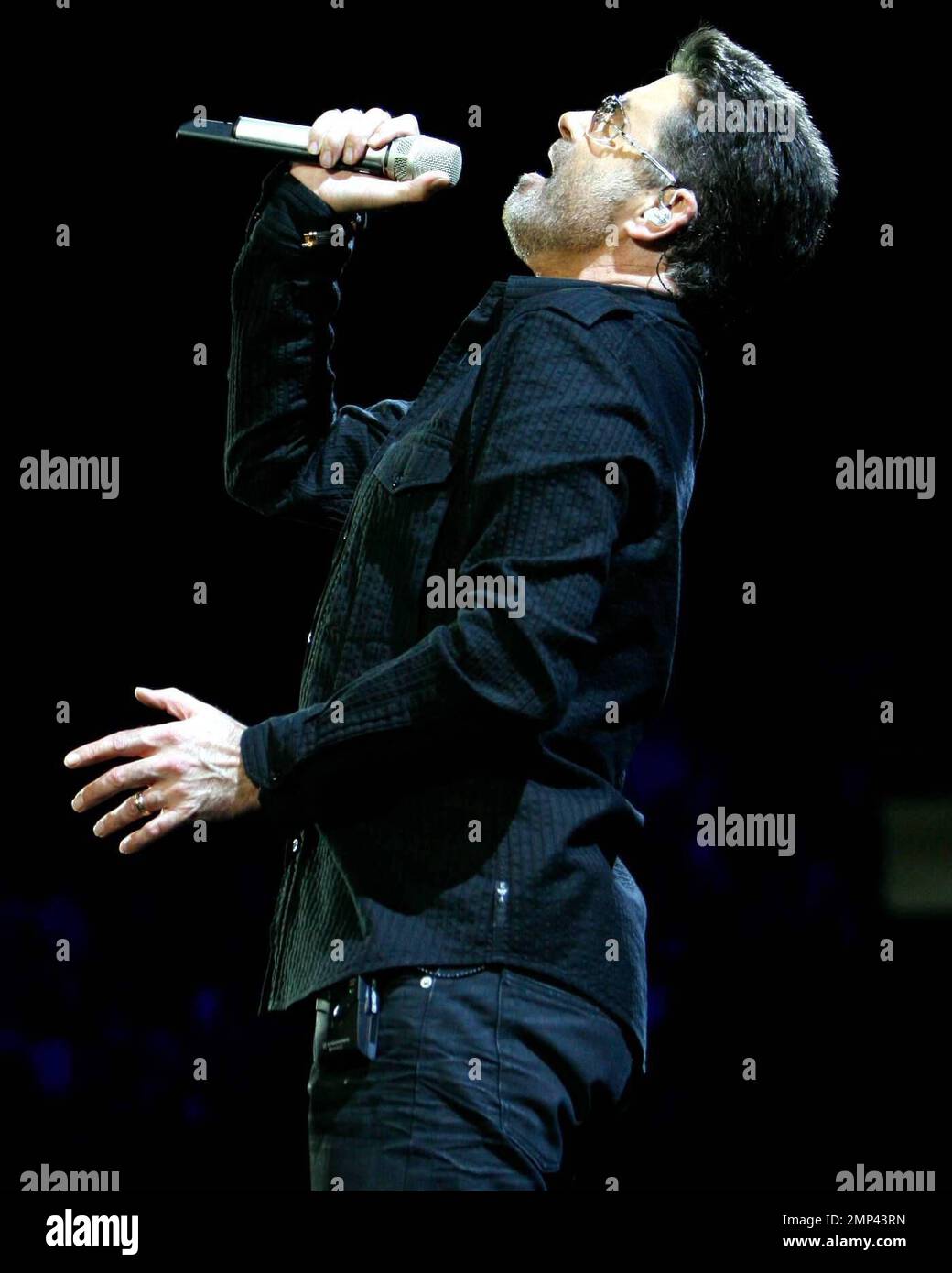 George Michael celebrates his 45th birthday by performing at the Forum