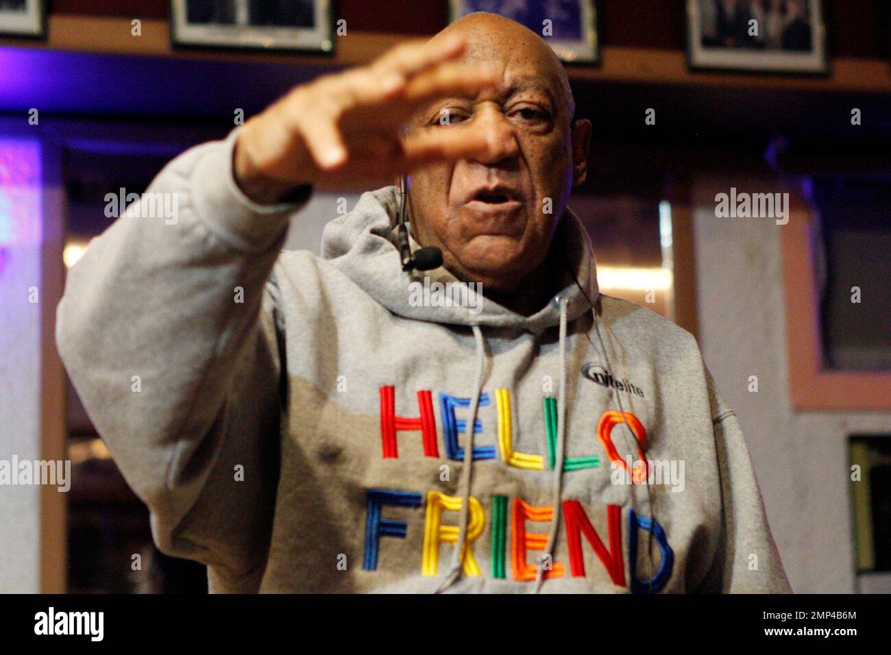 Bill Cosby performs comedy at the LaRose Jazz Club in Philadelphia on Monday, Jan. 22, 2018. It
