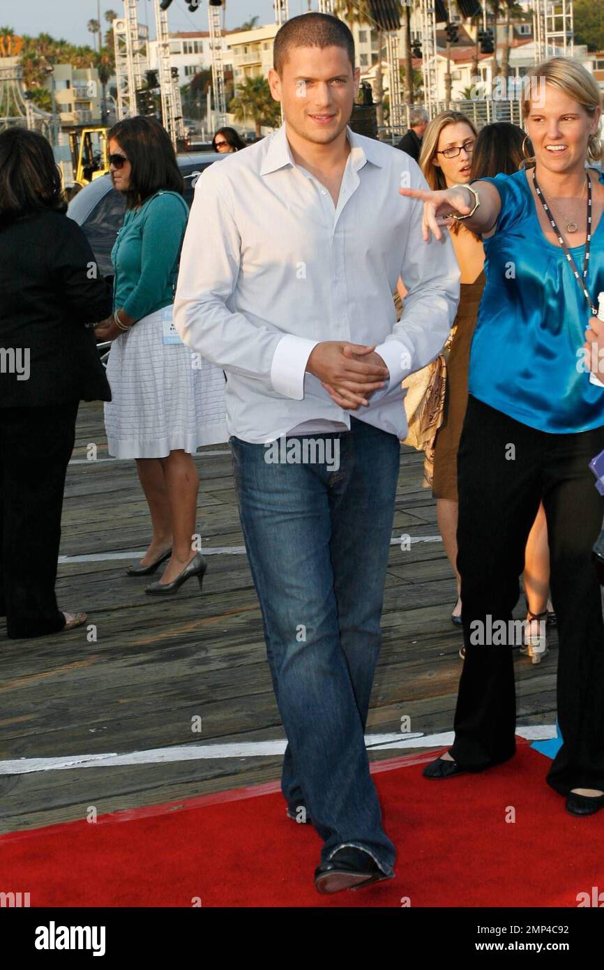 Wentworth Miller arrives at the FOX All-Star Party at the Pier in Santa Monica, CA. 07/14/2008. Stock Photo