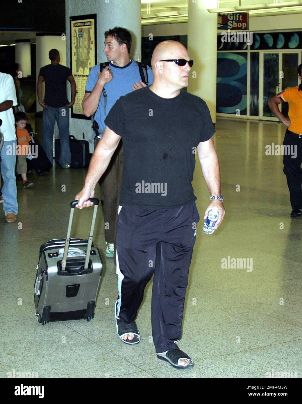 Exclusive!! &ldquo;Fantastic Four&rdquo; actor Michael Chiklis arrives at Miami