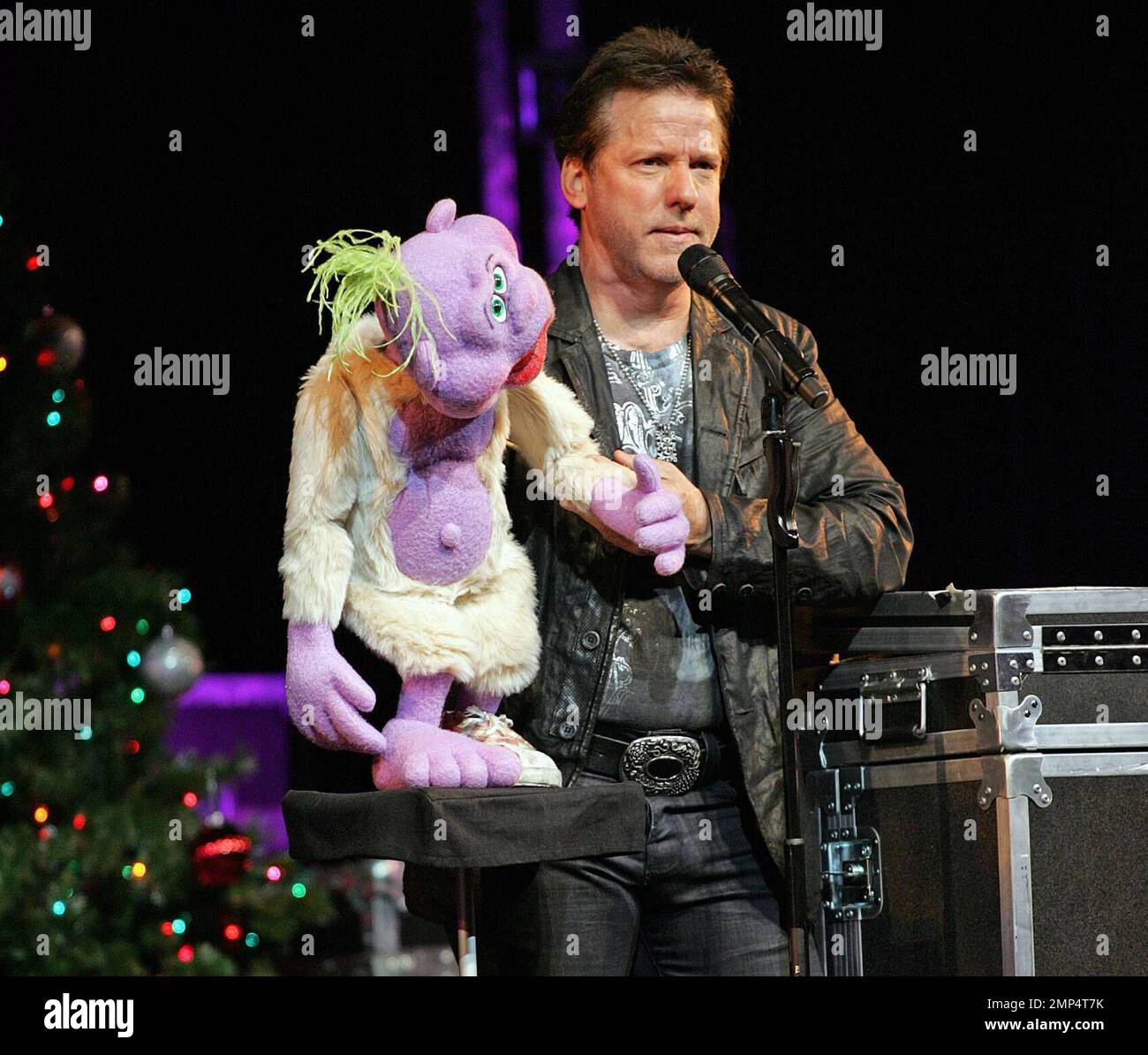 Comedian Jeff Dunham and 'Peanut' perform in concert at the Seminole