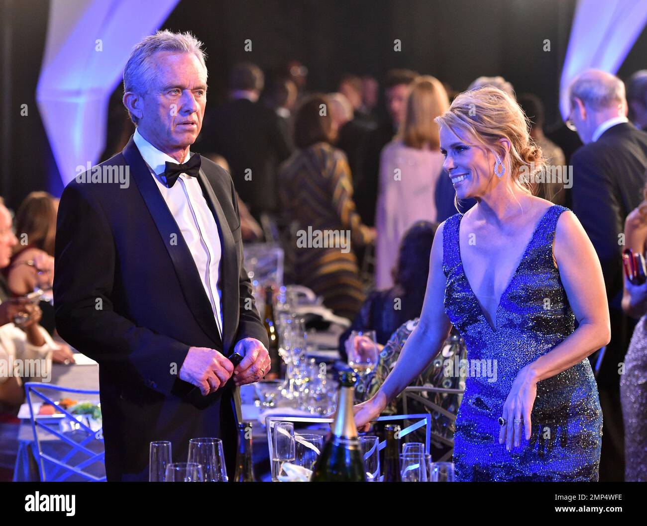 Cheryl Hines Right And Robert F Kennedy Jr Appear In The Audience cheryl-hines-right-and-robert-f-kennedy-jr-appear-in-the-audience