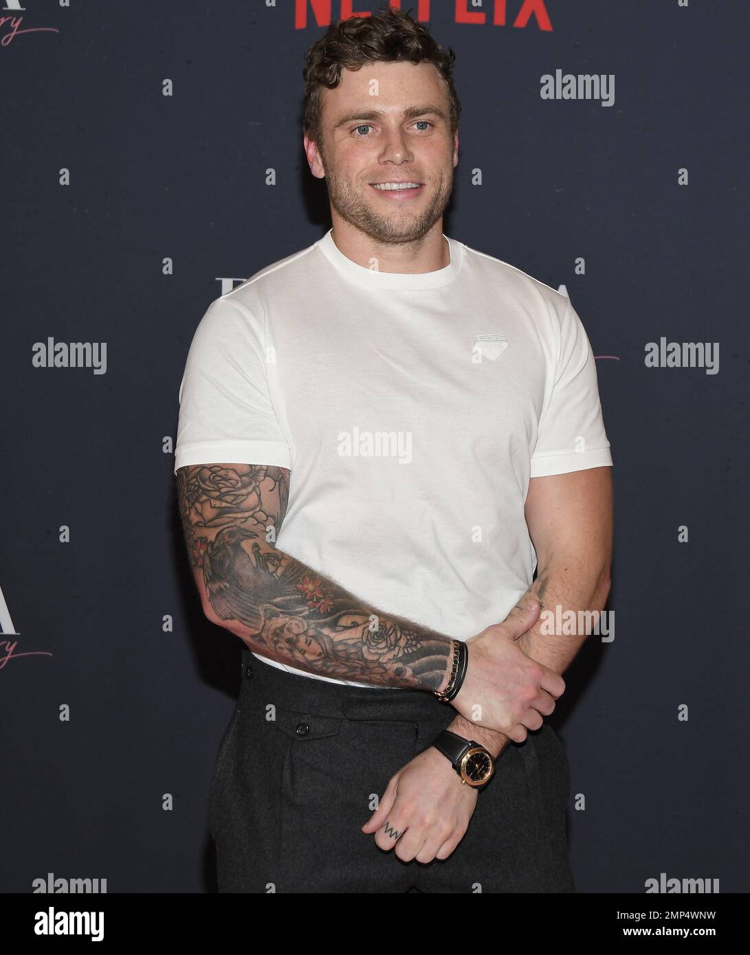 Los Angeles, USA. 30th Jan, 2023. Gus Kenworthy arrives at the Netflix ...