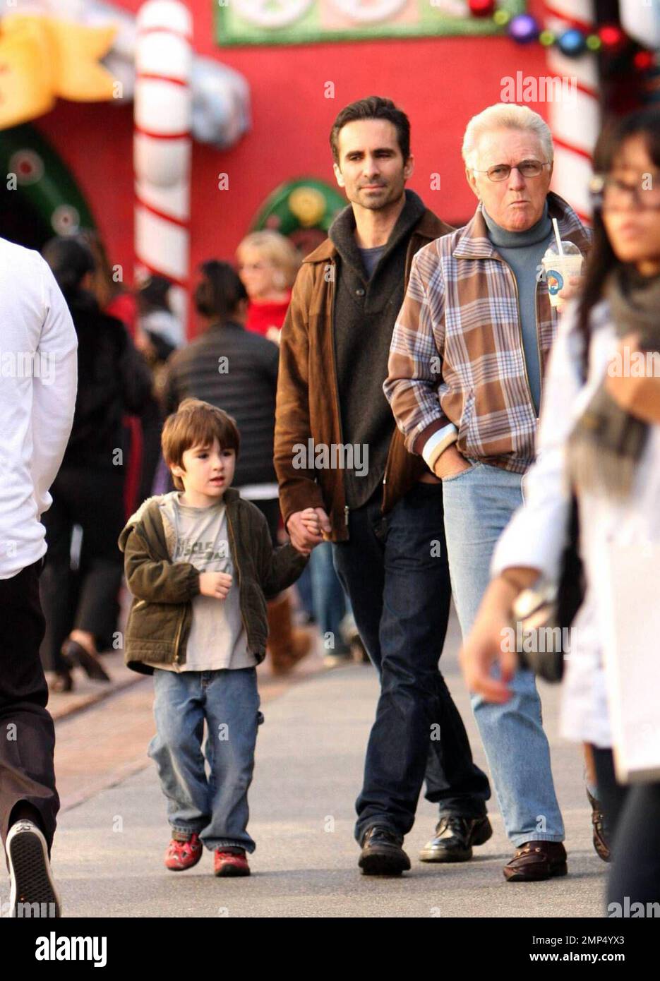 Exclusive!! Actor Nestor Carbonell and his family visited The Grove for