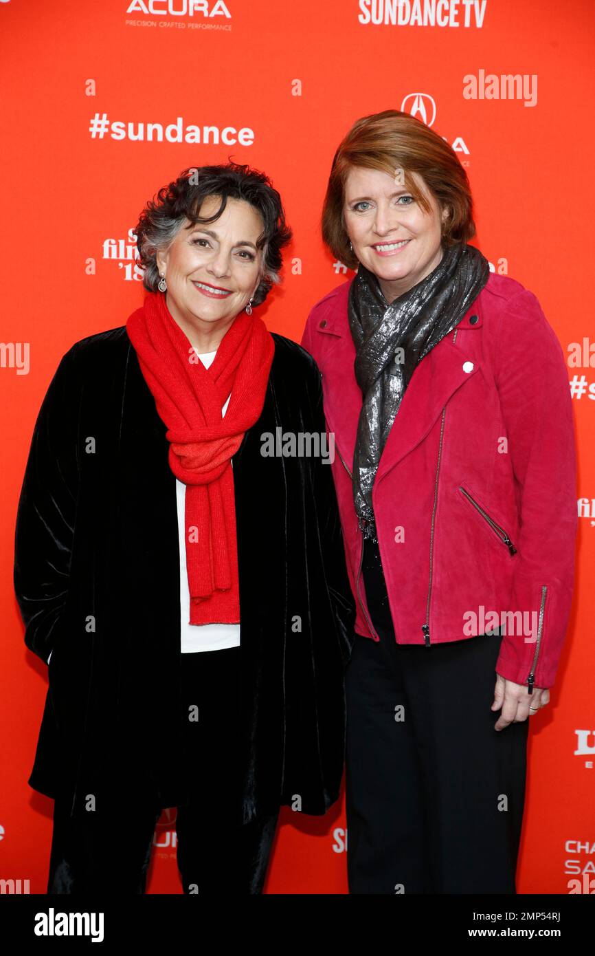 Directors Roberta Grossman, left, and Sophie Sartain, right, pose at