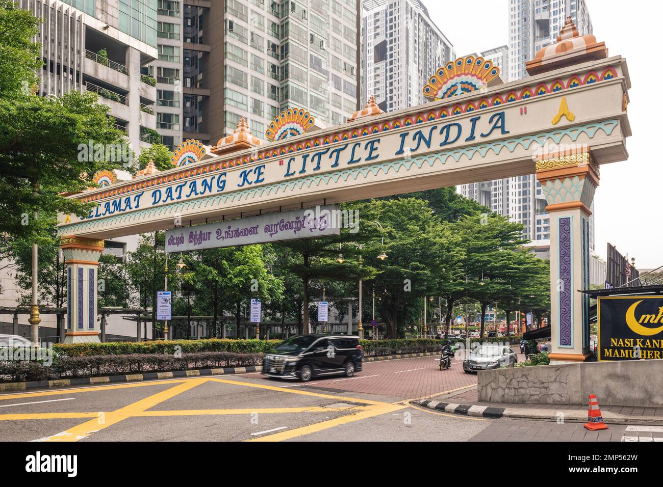 January 11, 2023: Brickfields, little india located in Kuala Lumpur near KL Sentral, is the biggest Little India in Malaysia filled with Indian shops Stock Photo