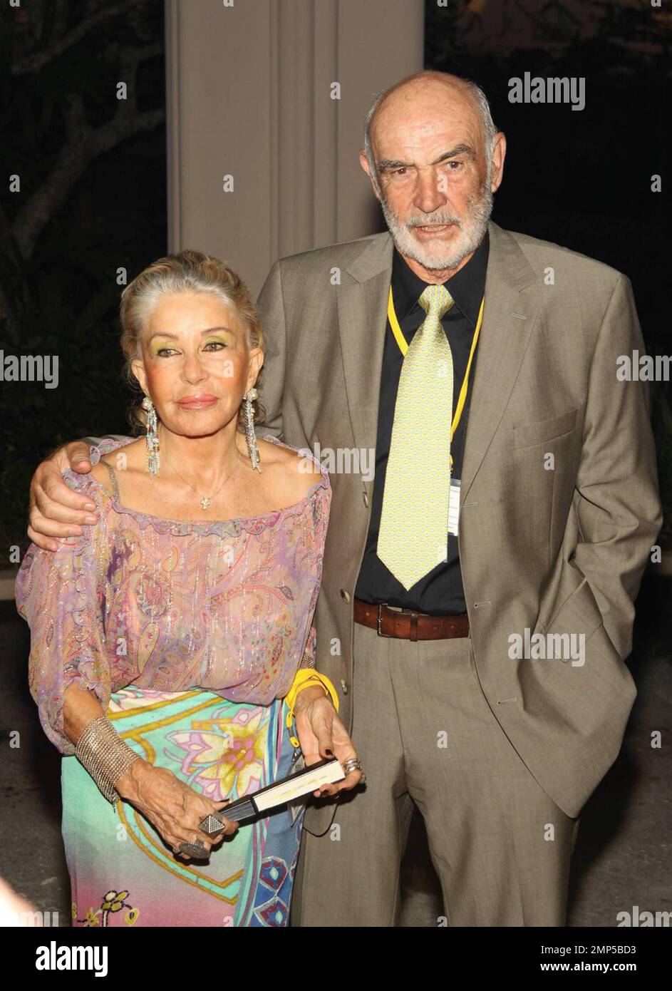 Sir Sean Connery and his wife Micheline at the Bahamas International