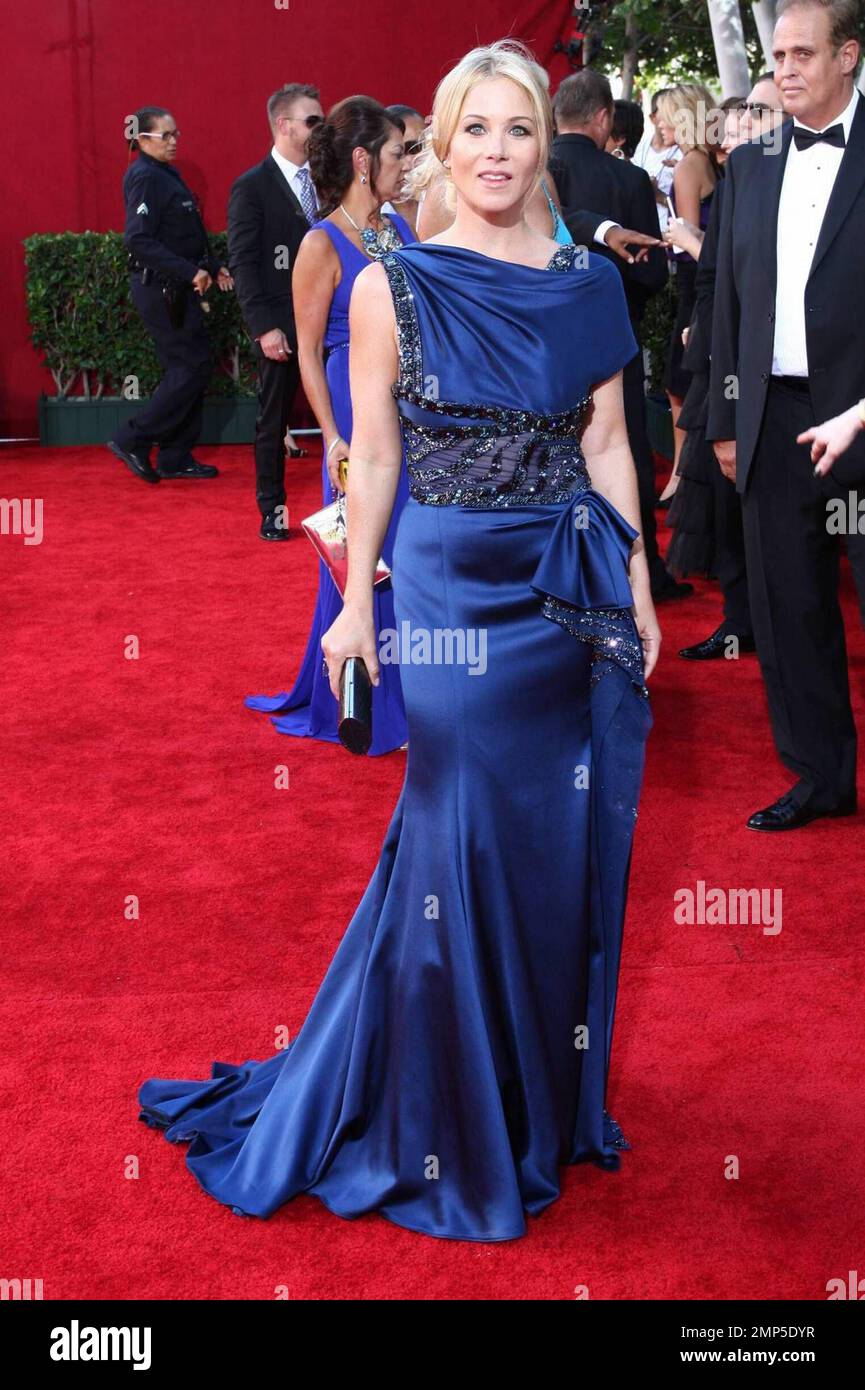 Christina Applegate at the Emmy Awards at the Nokia Theatre. Los Angeles,  CA. 09/20/2009 Stock Photo - Alamy
