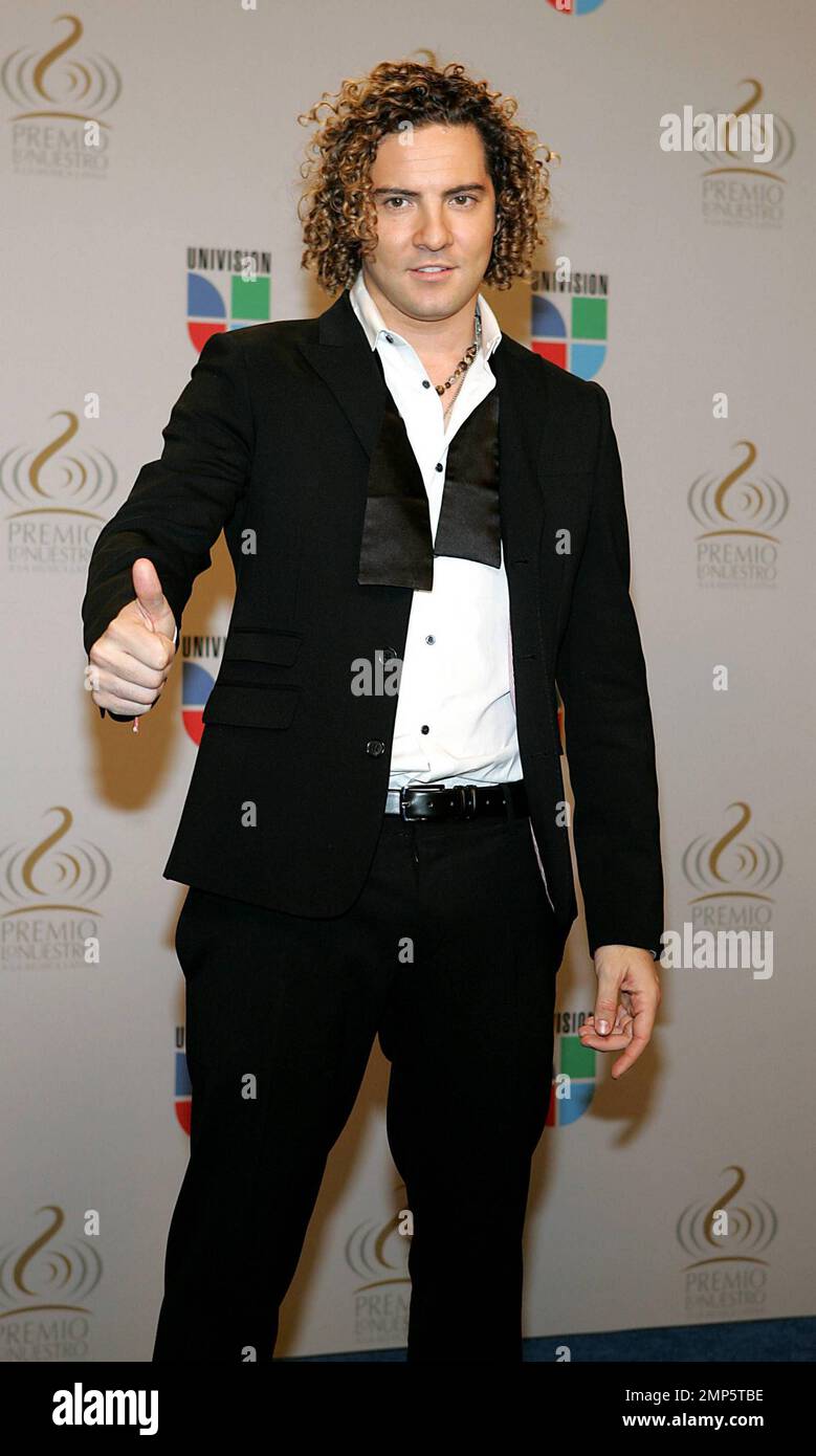 David Bisbal appears backstage at the 2010 Premio Lo Nuestro award show