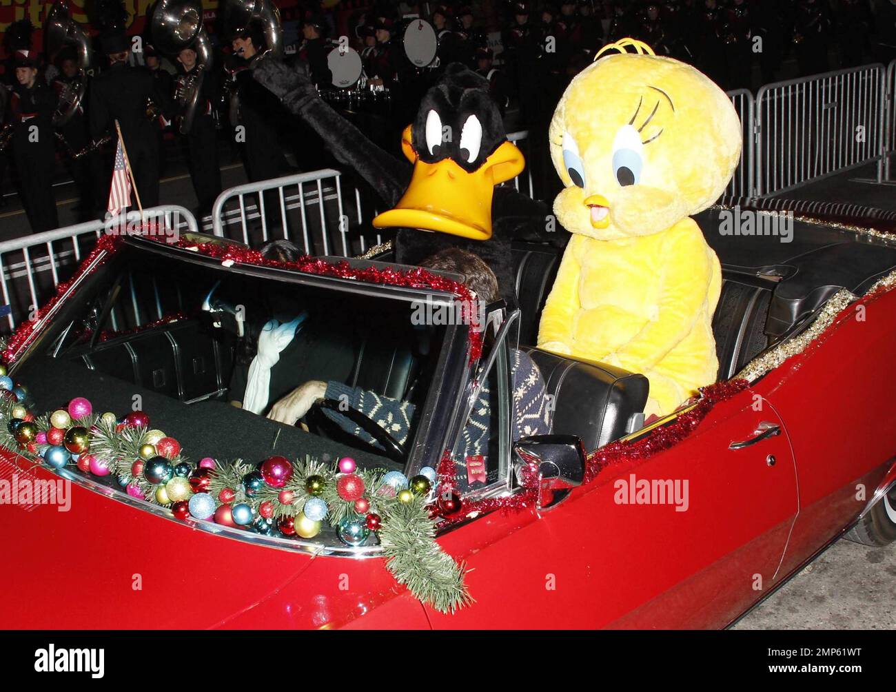 Donald Duck and Tweety Bird attend the 80th Anniversary Hollywood