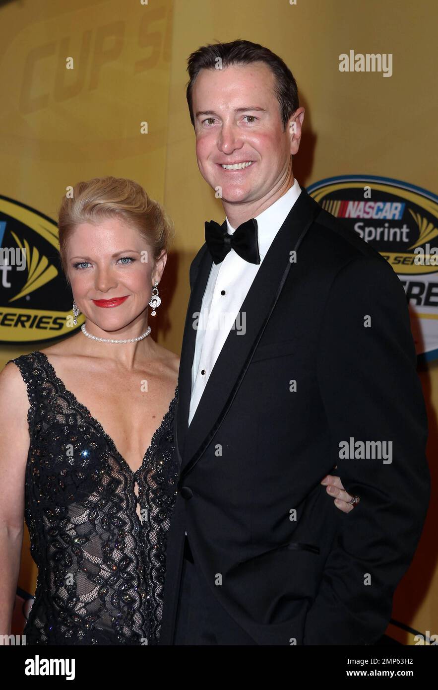 Patricia Driscoll and Kurt Busch attend the 2011 NASCAR Sprint Cup