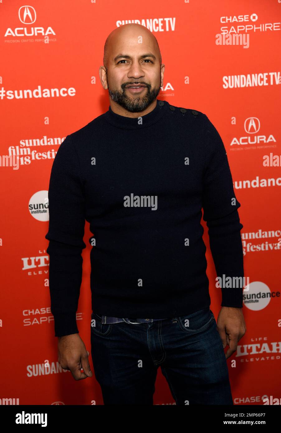 Ajay Naidu, a cast member in &ldquo;The Kindergarten Teacher,&rdquo; poses at the