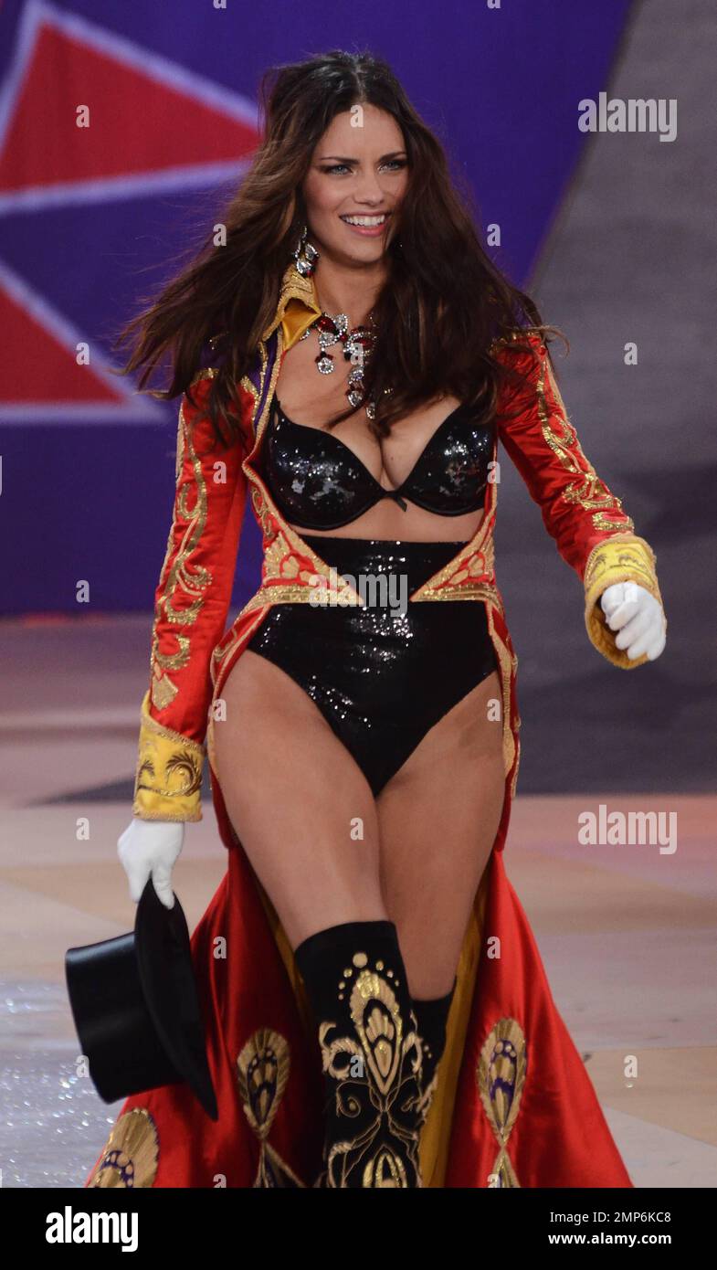 Victoria's Secret Angel Adriana Lima walks the runway during the