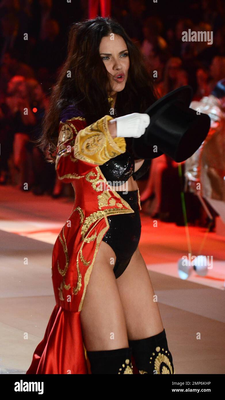 Victoria's Secret Angel Adriana Lima walks the runway during the