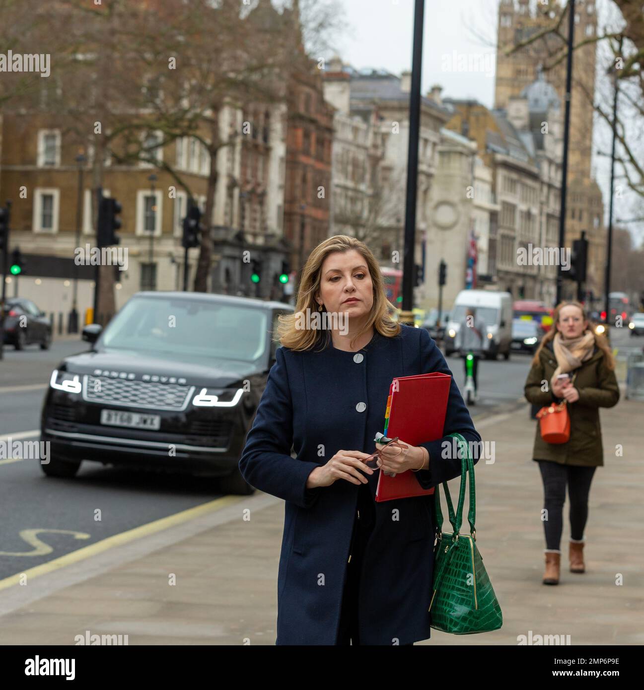 London Uk 31st Jan 2023 Penny Mordaunt Mp Conservative Minister In Whitehall Arriving At 3911