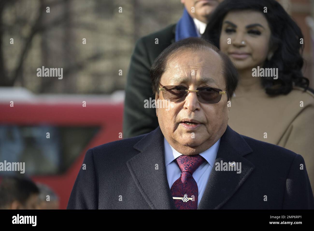 Lord Rami Ranger / Raminder Singh Ranger, Baron Ranger, CBE - at an event  by the statue of Mahatma Gandhi in Parliament Square to commemorate  Martyr's Stock Photo - Alamy