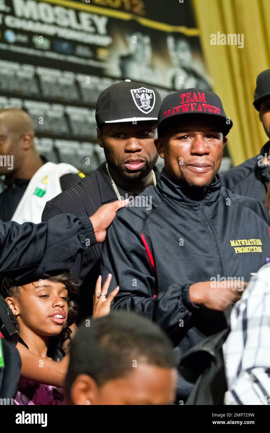 Rapper Curtis '50 Cent' Jackson attends the Mayweather vs Cotto post ...