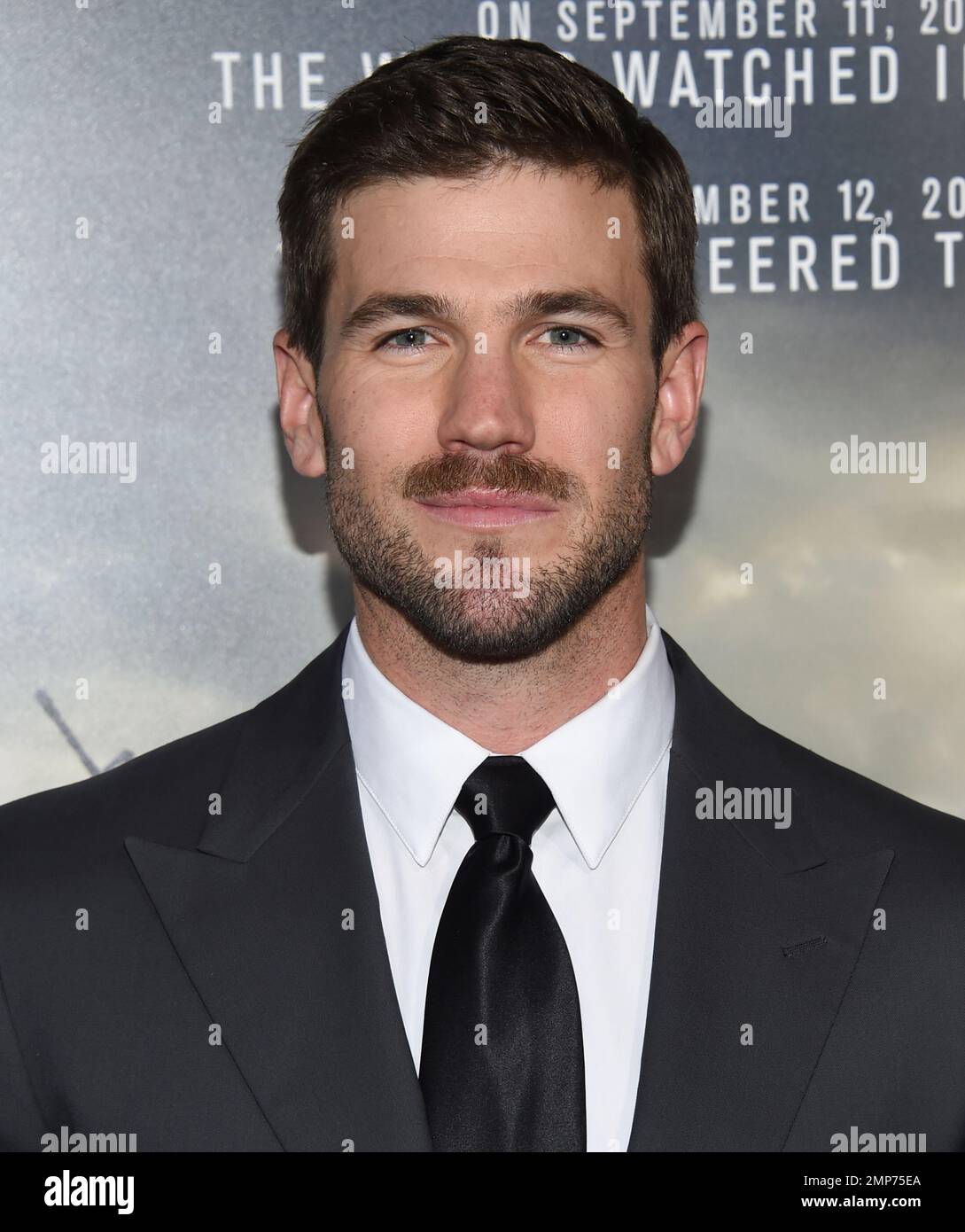 Actor Austin Stowell attends the world premiere of "12 Strong" at Jazz