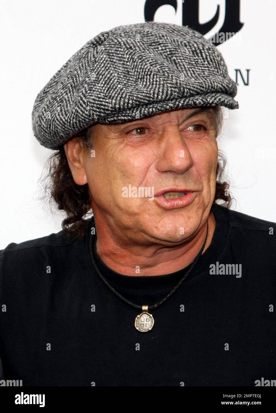 AC/DC band member Brian Johnson at the AC/DC "Live at River Plate" DVD World Premiere at the HMV
