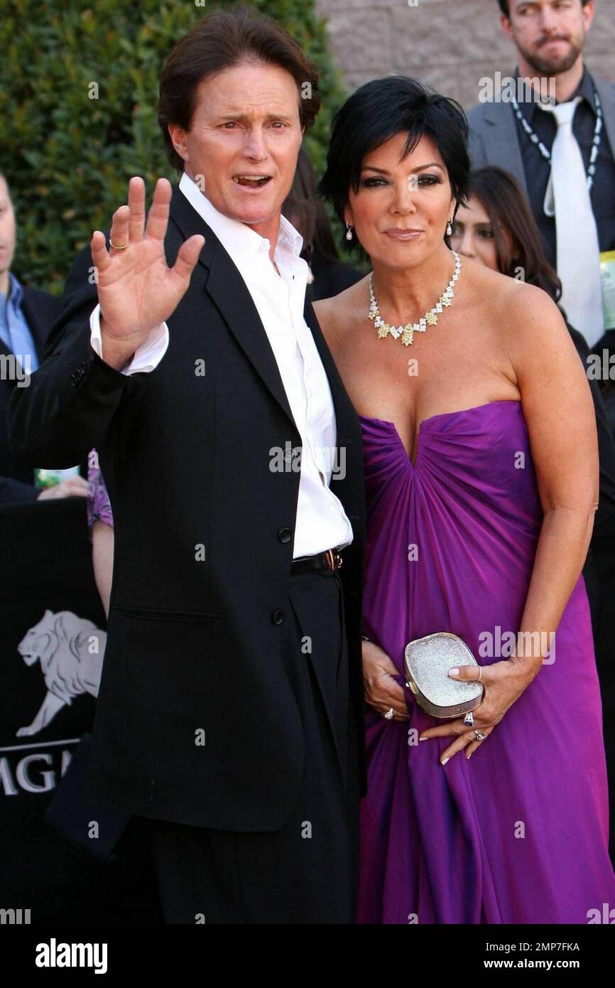 Bruce Jenner and Kris Kardashian at the Academy of Country Music Awards