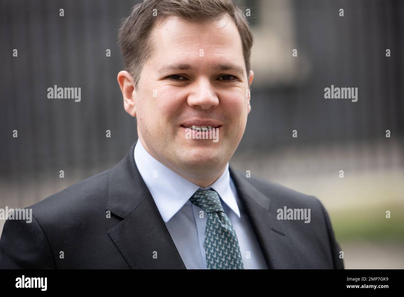London, UK. 31st Jan, 2023. Robert Jenrick, Immigration Minister at a meeting at 10